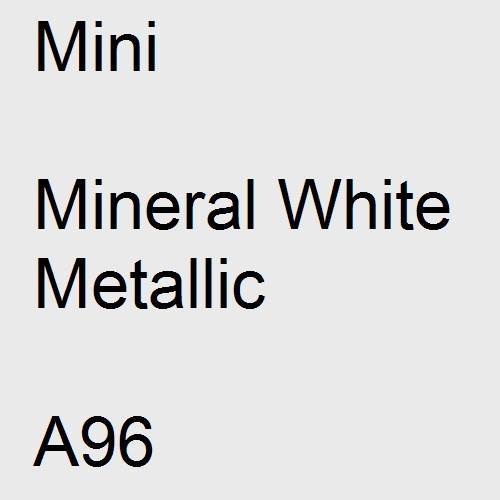 Mini, Mineral White Metallic, A96.